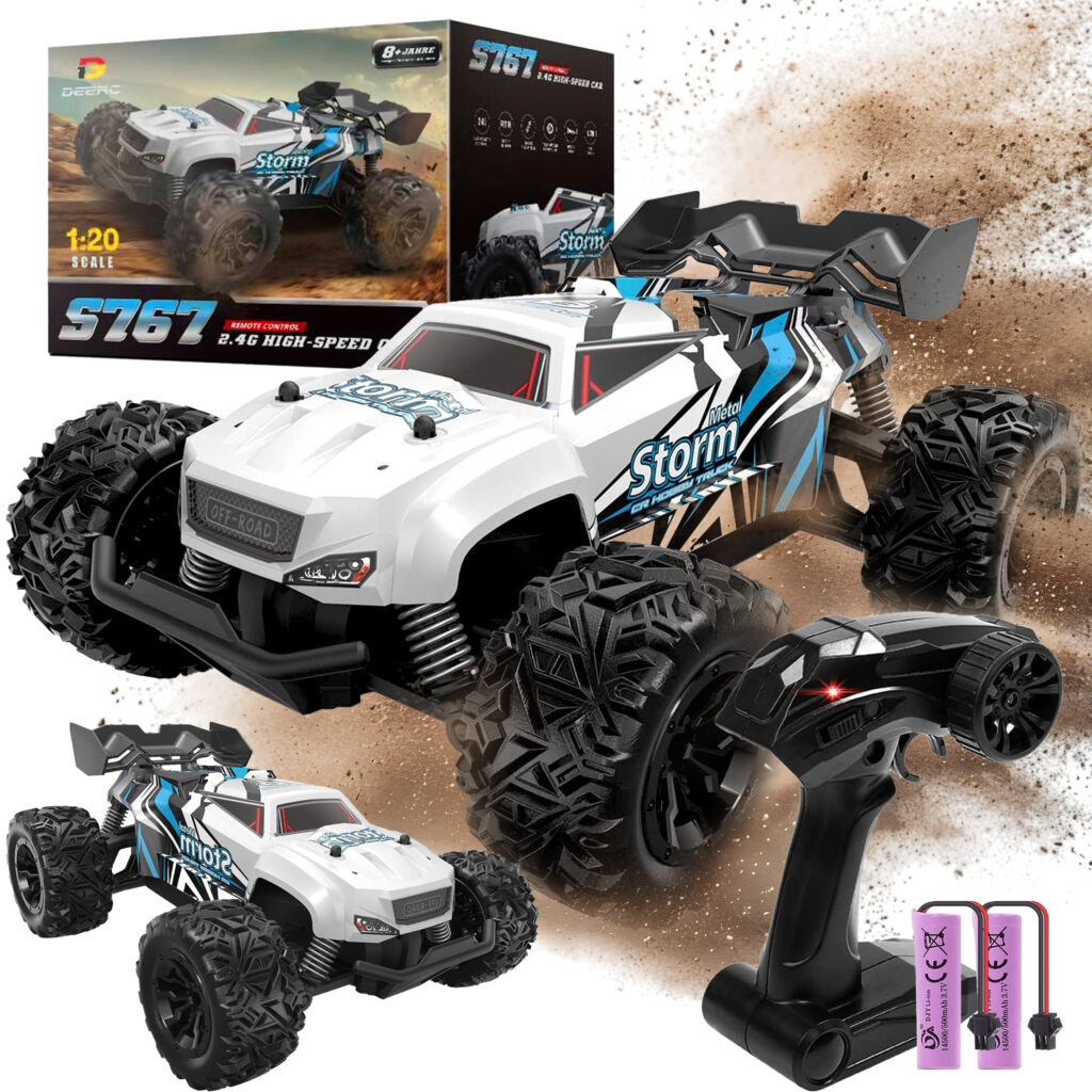 Miniaturka na allegro SAMOCHÓD ZDALNIE STEROWANY MONSTER TRUCK AUTO KOŁA DUZE AKUMULATOR BIAŁY